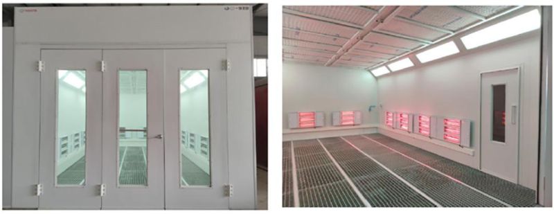 Automotive Paint Baking Cabin with Direct-Drive Fan Units for Cars