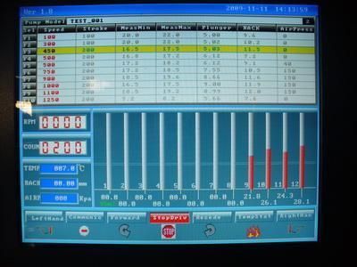 12psdw-S Diesel Fuel Injection Pump Test Bench (Flow Computer Display)