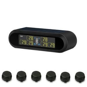 Careud Wireless Solar Power TPMS Tire Pressure Monitoring System RV Truck TPMS with 6 Sensors