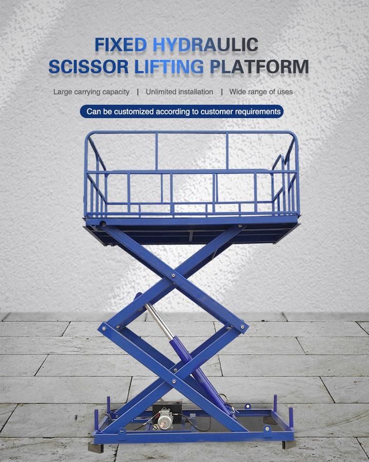 Scissor Lifting Platform Garage Equipment Hydraulic Scissor Parking Car Lift Platform