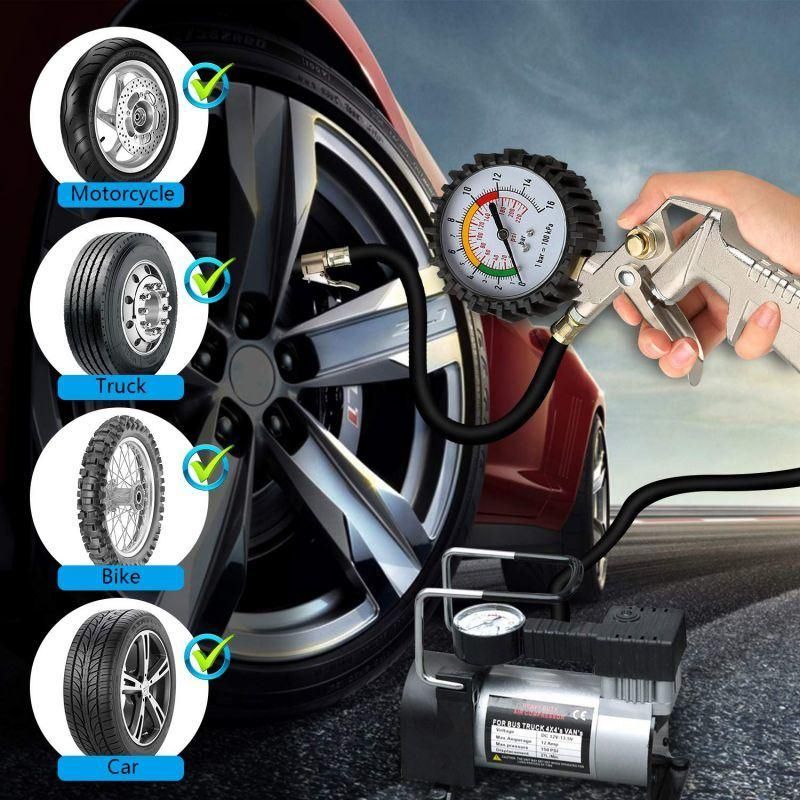 Hot Selling Good Quality Tire Inflator with Pressure Gauge