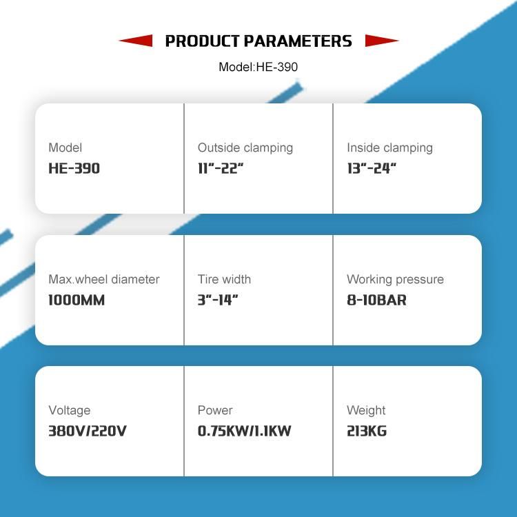 High-Standard Heavy Duty Tire Changer Rim Diameter 11"-24"