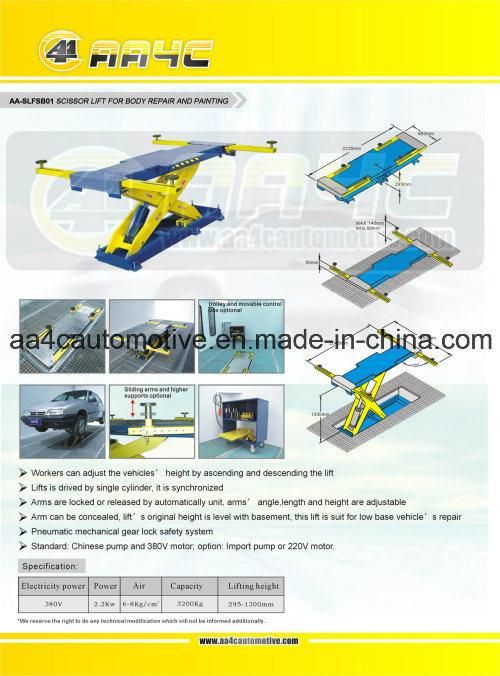 Scissor Lift for Spray Booth  (AA-SLFSB01)