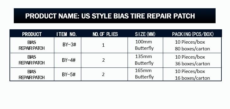 2021 High Performance Bias Repair Cold Patch for Tire