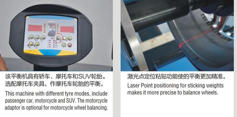 Rising Sun Vehicle Equipment Wheel Balancing Equipment with Italy Software