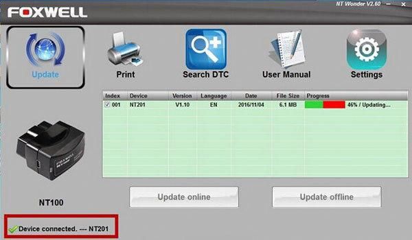 Foxwell Nt204 OBD2 Can Diagnostic Tool Fault Code Reader Multi-Languages Available