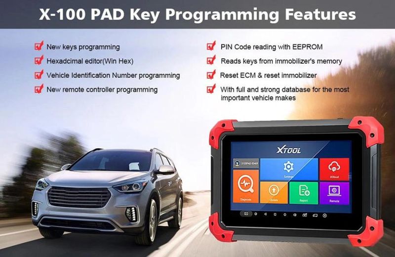 Xtool X100 Pad Key Programmer with Oil Rest Tool Odometer Adjustment and More Special Functions