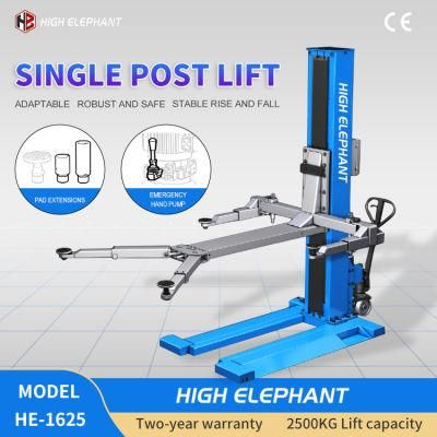 China Cheap Mobile Car Hoist Single Post Car Auto Lift for Car Repair Service