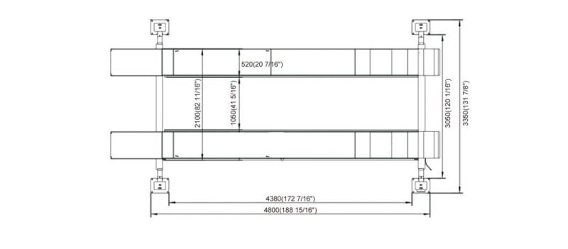 on-7440 4 Post Lifts
