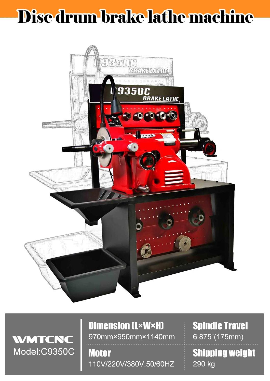 C9350C metal working drum brake disc lathe machine from China