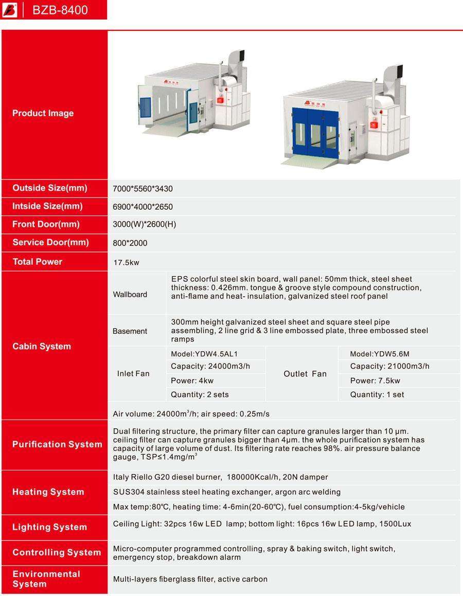 Auto Spray Booth Paint Booth for Car Repair