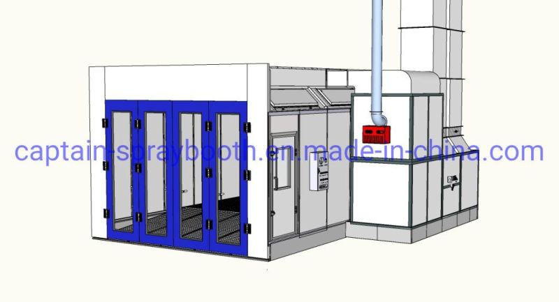 CE Certificated Car Spray Booth, Paint Booth Natural Gas Burner