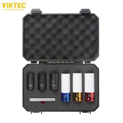 Viktec 7PC 1/2&quot; Drive Impact Wheel Nut and Twist Socket Set (VT18070)