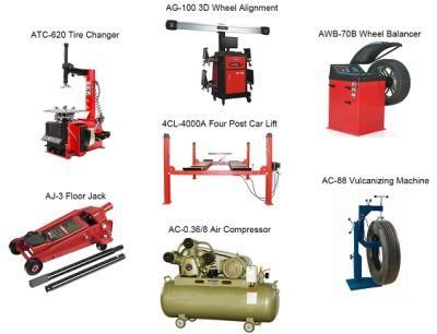 Four Wheel Alignment Lifter and Balancer with Tire Container Loading