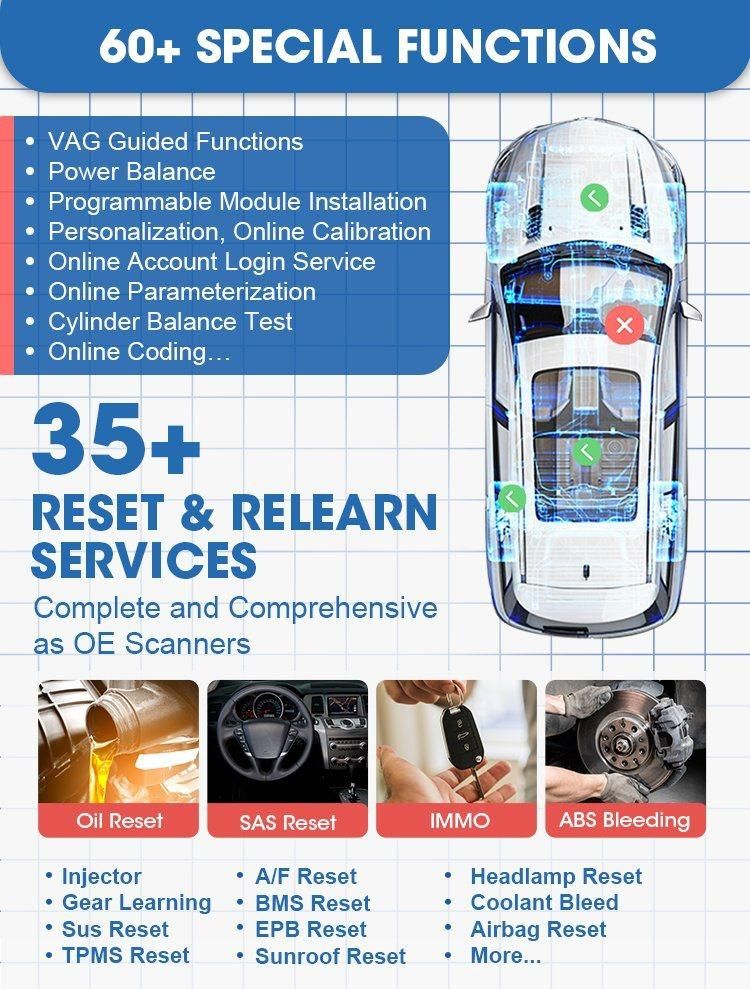 Launch X-431 Pad VII Pad 7 Automotive for Wireless Extended Range and Connectivity and Intelligent Diagnosis System