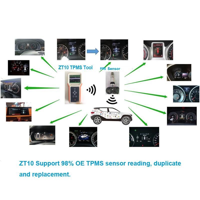 Universal 315MHz 433MHz Hybrid Tire Pressure Programmabe TPMS Sensor