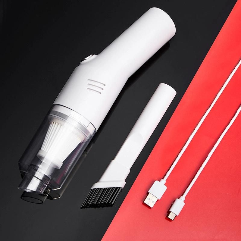 New Design White Portable Mini 12V Cord Car Vacuum Cleaner