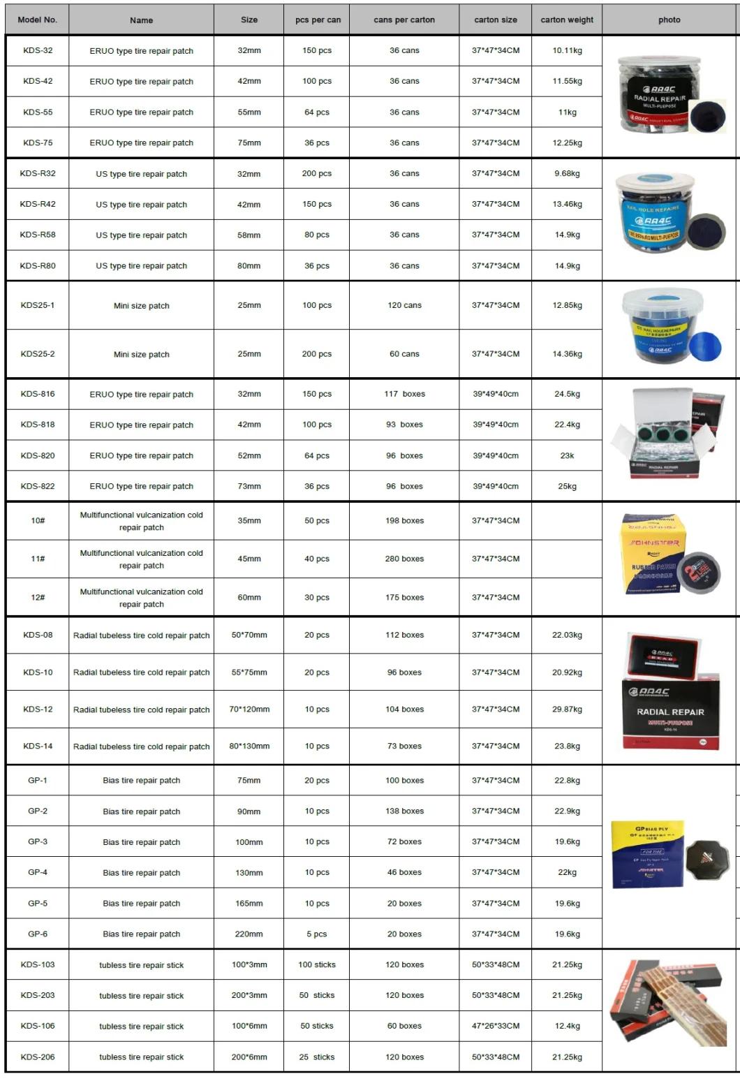 AA4c Round Square Full Range Siz Bias Tire Repair Patch