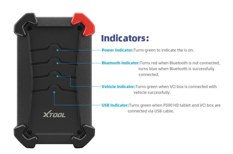 Xtool PS90 HD OBD2 Automotive OBD2 Truck Diagnostic Tool PS90 HD for Heavy Duty Free Update Online for Multi-Brand with WiFi/Bt