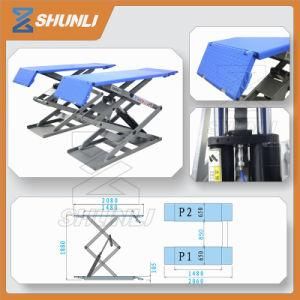 Ultrathin Small Platform Mechanical Car Lift