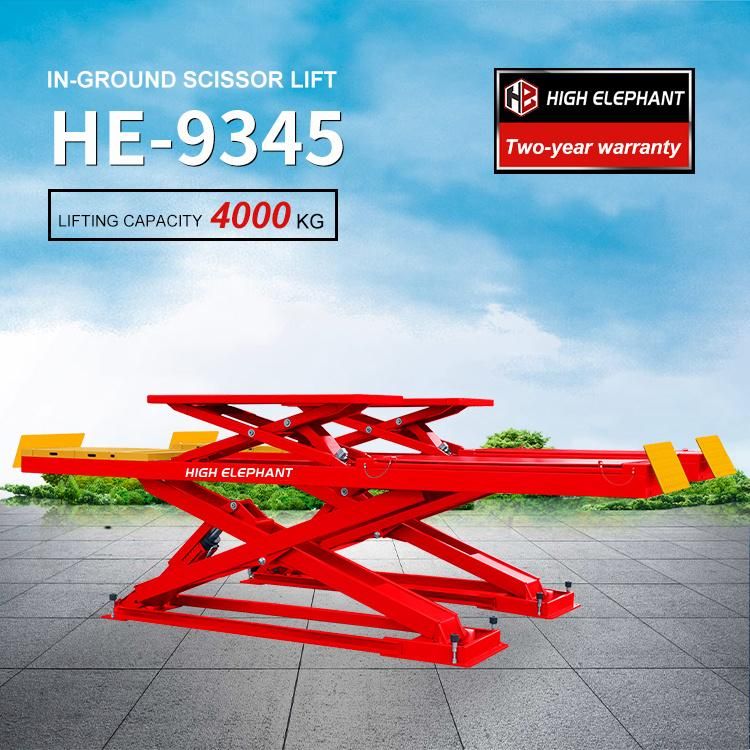 CE Certificate Inground Hydraulic Car Scissor Lift 4000kg for Sale