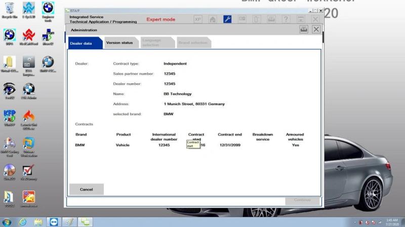 BMW Icom Next a+B+C Plus Lenovo X220 I5 4GB Laptop V2022.03 Engineers Version Ready to Use