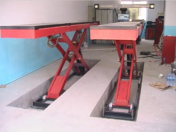 Scissor Lift with Wheel Alignment Electric Hydraulic Jack