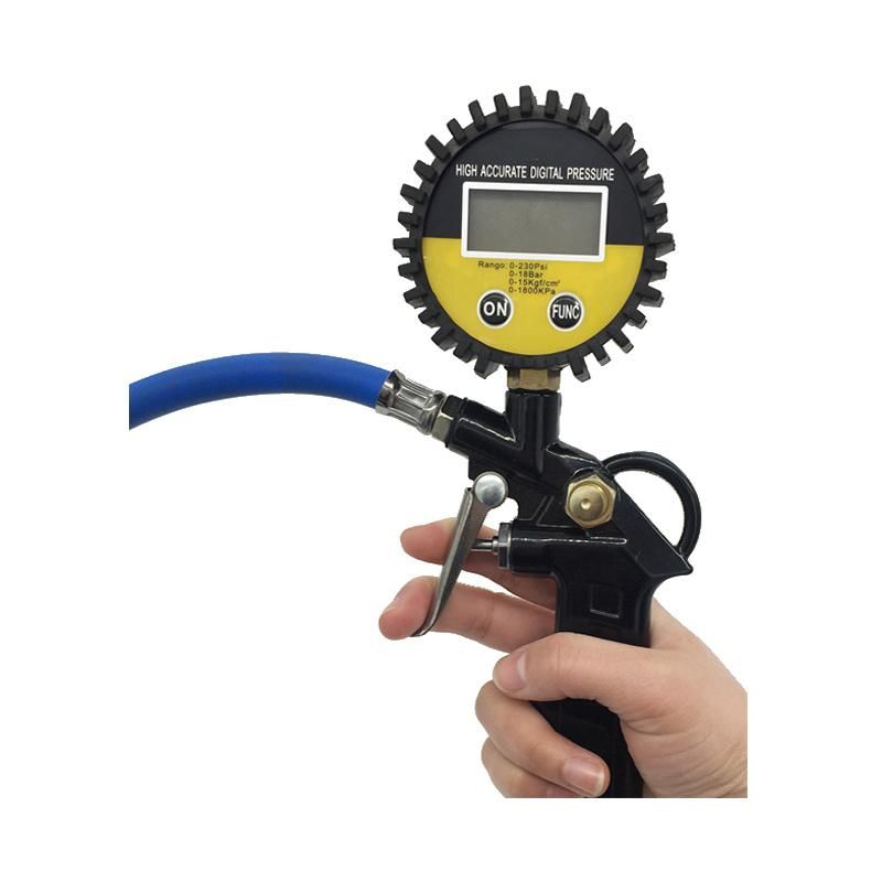 Tire Inflator Gauge with Pressure Gauge Car Motorcycle Bike Digital Tire Inflator Pressure Gauge