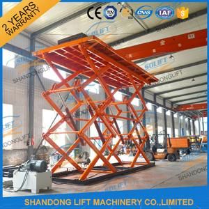 Electric Hydraulic Scissors Lifts Car Elevator for Car Workshop