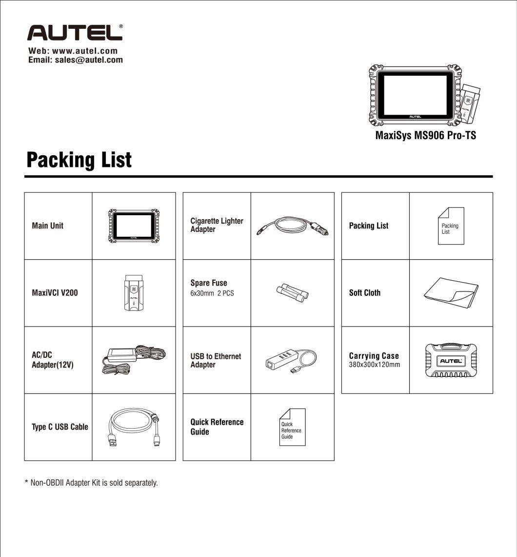 Autel Ms906PRO Ms906p Ts TPMS Programming Tool Can Bus TPMS for Cars Vs Ms906 Ms906bt Mk906bt