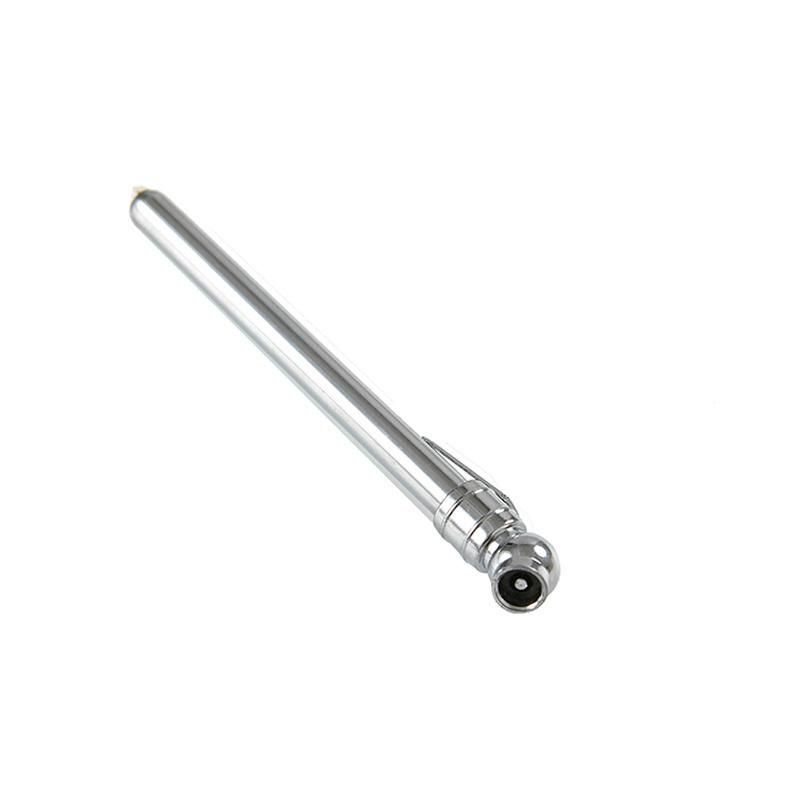 Chrome-Plated Plastic Head Metal Tube Pen Tire Gauge