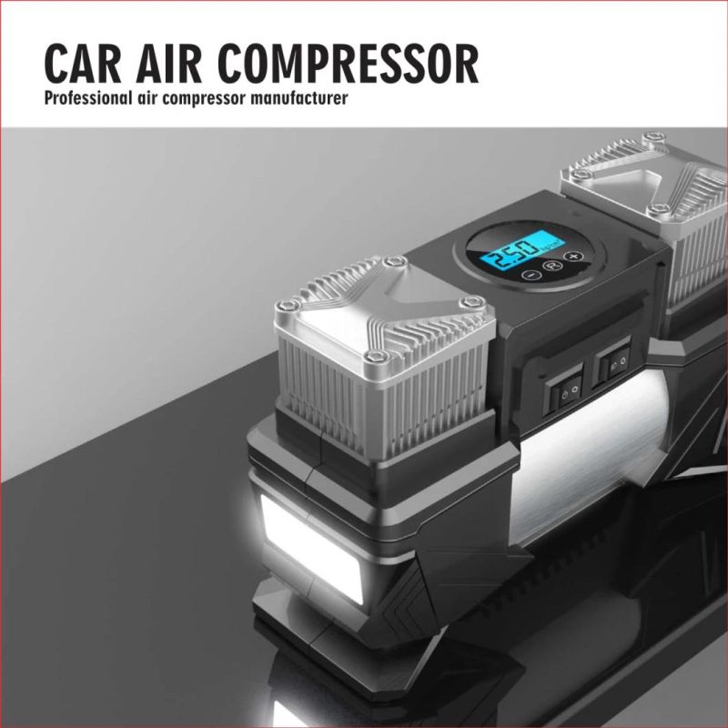 Car Air Compressor Tire Inflator Portable Air Pump Pressure Pump Tire for Car Tires Trucks & Inflatables 300L/Min 150 Psi