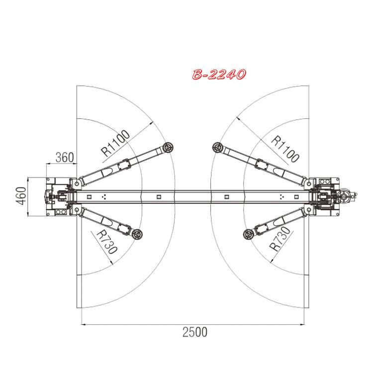 Vico 2 Post Car Lift Hoist Clear Floor Gantry Lifting