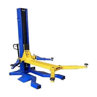 Movable Single Post Hydraulic Car Lift Adjustable Arm 6600 Lb