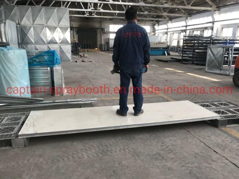 Customized Semi-Downdraft LGP/ Natural Gas Spray Paint Booth /Paint Cabinet 10m-5m-4m