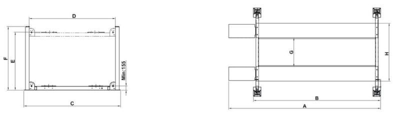 Portable Four Columns Parking Lift with Ce Certificate