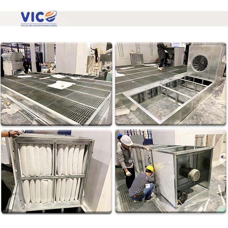 Vico Diesel Burner Spray Booth Auto Spray Painting Booth Car Painting Booth