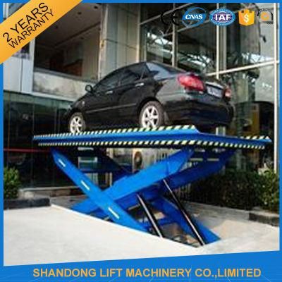 Customized Hydraulic Scissor Type Auto Garage Car Lifting Equipment