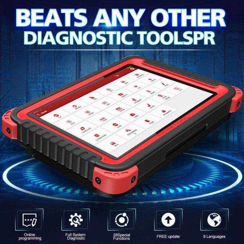 Thinkcar Thinktool Pros Auto Diagnostic Tool 10 Full System Adas OBD2 Code Scanner 28 Reset Function Online Program Pk X431 V+