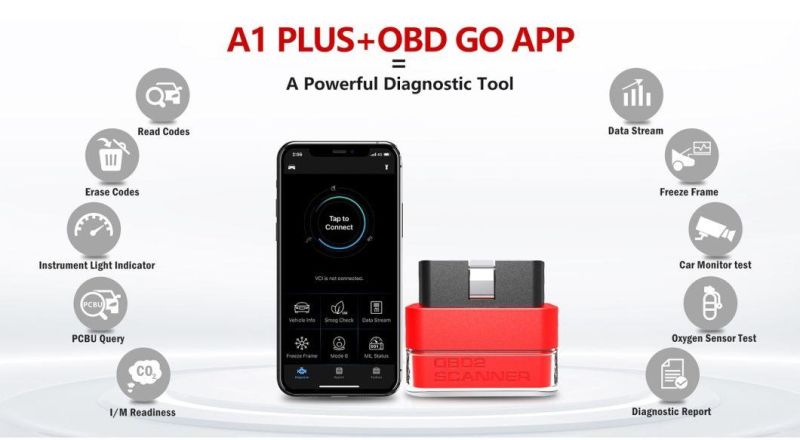 Eucleia Tabscan A1 Plus Automotive Bluetooth OBD2 Diagnostic Tool