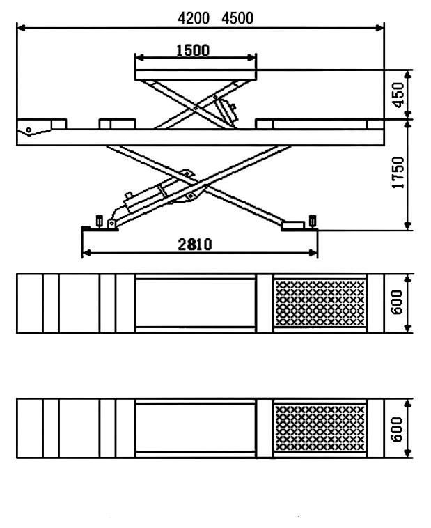 Ce Approved Durable Auto Lift Hydraulic Fixed Car Scissor Lift with Good Price