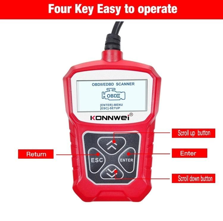 Portable Car Universal Diagnostic Machine 12V Odb2 Car Scanner with 7 Language Professional Diagnostic Tool for Car