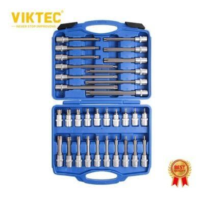 Vt13751 Ce 32PCS 1/2&quot; Drive Ratchet Socket Wrench &amp; Star Hex Torx Bits Set Repair Tool Kit