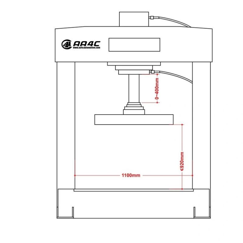 AA4c H Frame Hydraulic Press Solid Forklift Tire Press Machine 75t-200t Hydraulic Solid Tire Press Machine Hydraulic Tire Press