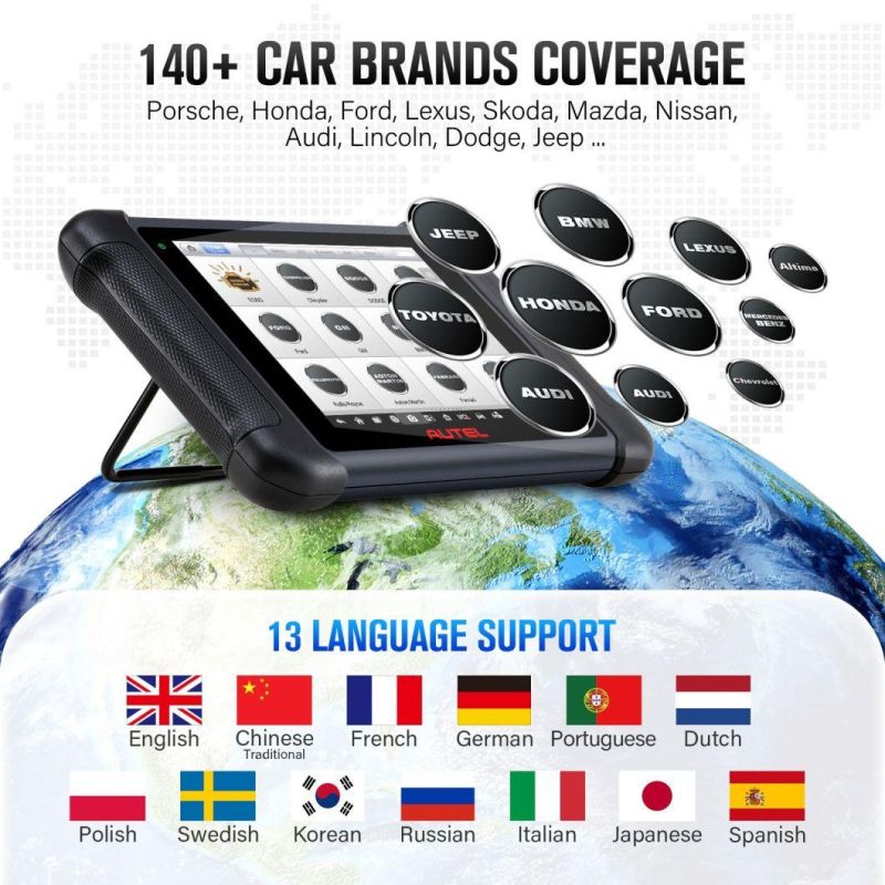 Spanish Portugal Language Autel Ms906s Ms906PRO Professional Universal Auto Diagnostic Scanner