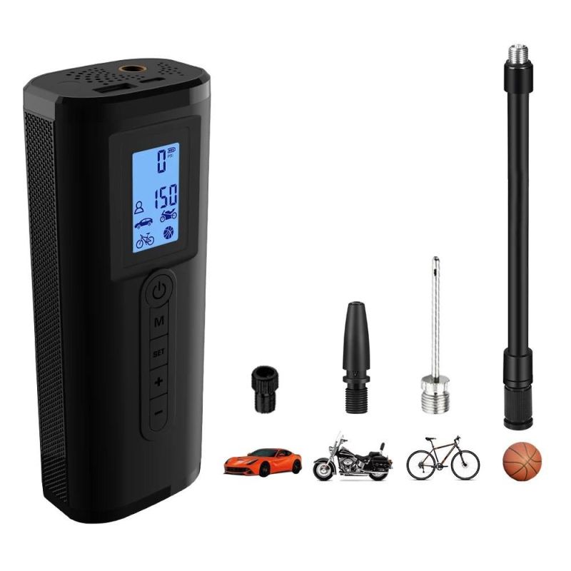 Rechargeable Portable Air Compressor Electric Pump for Bicycle Tire Car Motorcycles Tire Inflator