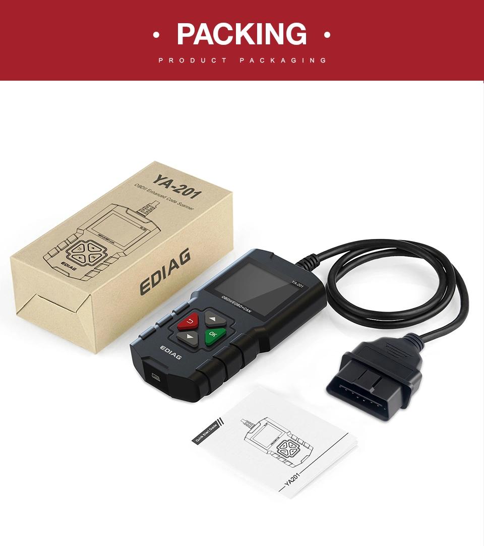 Ediag Ya-201 Auto Scanner Full OBD2 Functions Lifetime Free Update