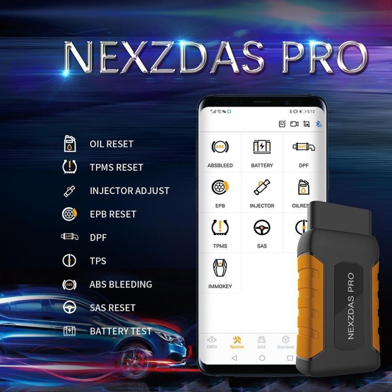 Humzor Nexzdas Gnd306 PRO Full-System+ Special Functions+Programming OBD2 Auto Diagnostic Tool