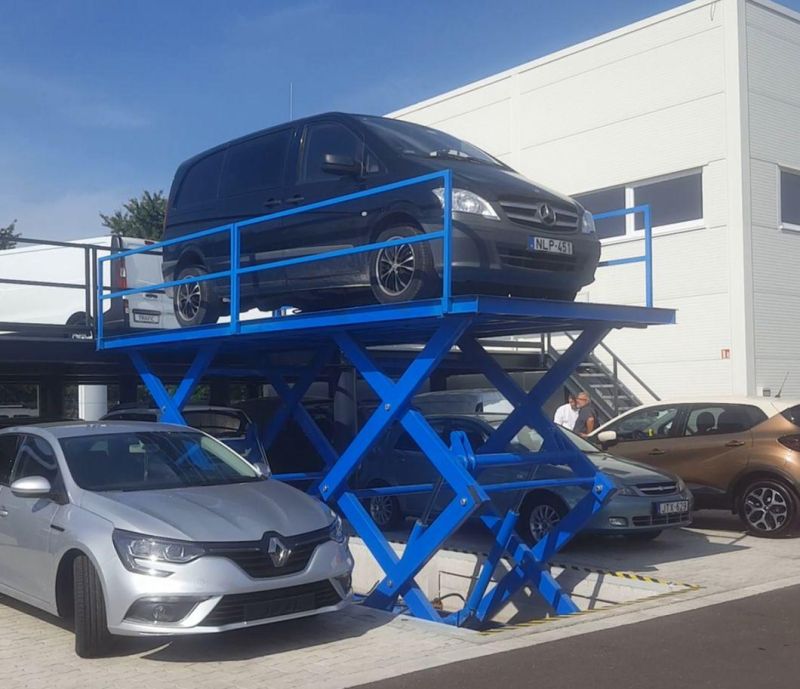 Underground parking garage car lift