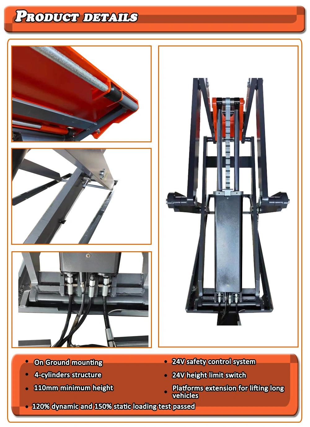 Factory Directly Sale Garage Hydraulic 4 Rod Double Deck Car Maintenance Parking Lift